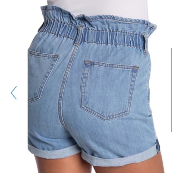 NWT STS Hayley high rise paper bag blue short sz 31 - Picture 4 of 11